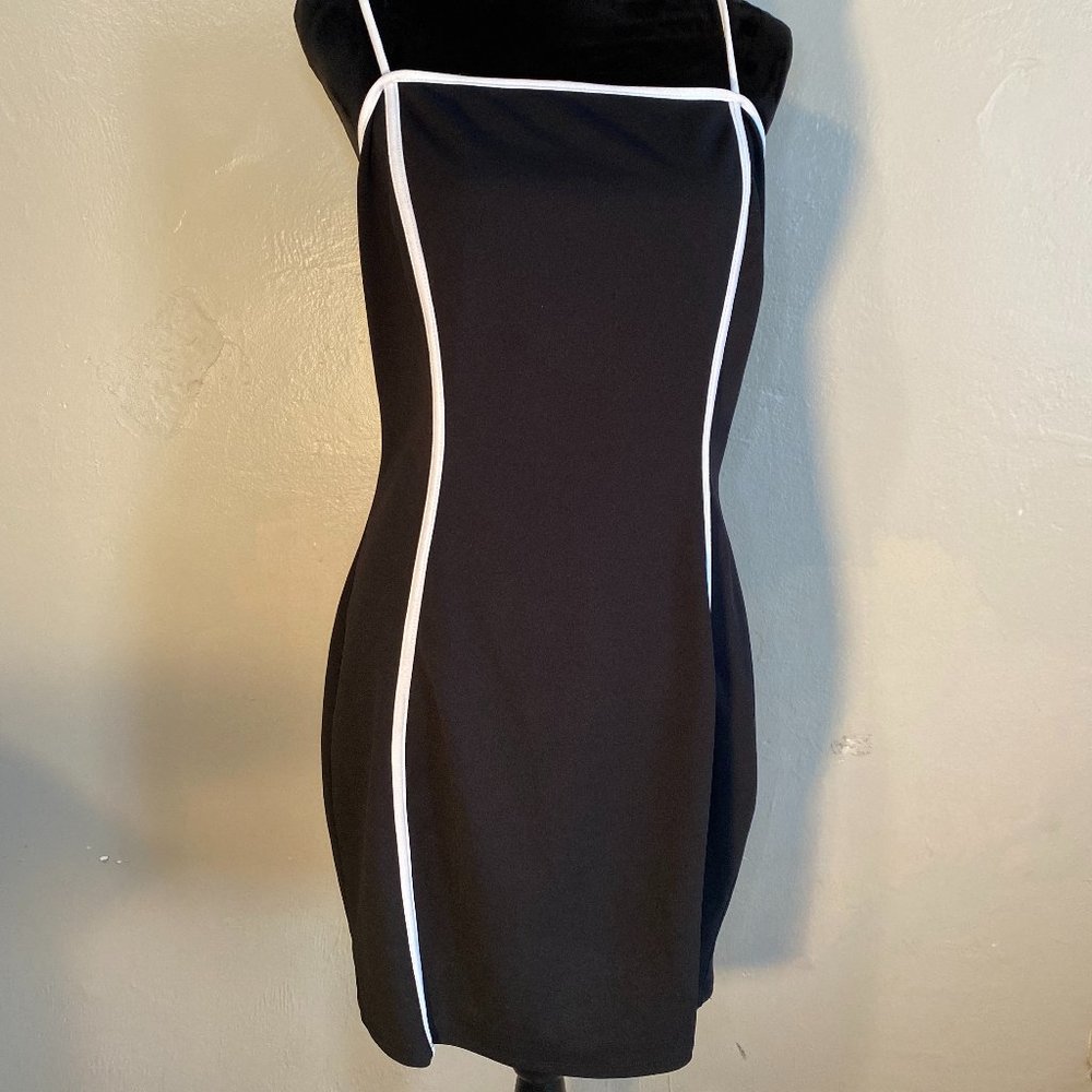 Mocking Jay black and white mini dress